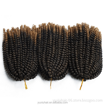 Crochet Braids Hair Extensions Synthetic Spring Twist Fiber Bulk Jamaican Bounce Crochet Braiding Hair